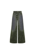 Pants / JNBY Relaxed Velvet-Flocked Wide-Leg Jeans