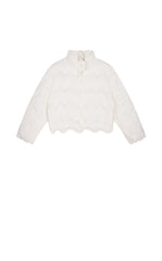 Down Coat / JNBY Oversized Lace-Trim Short Puffer