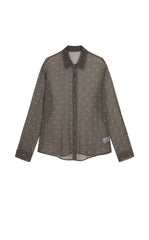 Shirt / JNBY Silk Polka Dot Relaxed Long Shirt