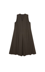 Dress / JNBY V-Neck Pleated Maxi Dress