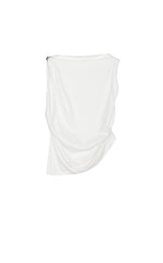 T-Shirt / JNBY Silk-Blend Draped Sleeveless T-Shirt