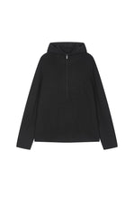 Sweater / JNBY Loose Quarter-Zip Wool Hoodie