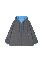 Coat / JNBY Contrast Mid-Length Nylon Trench Coat