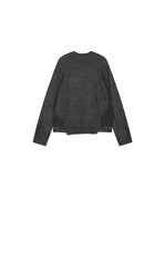Sweater / JNBY Oversized Knitted Denim Panel Pullover