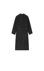 Coat / JNBY Collarless Longline Wool Double-Face Coat