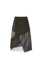 Skirt / JNBY A-Line Innovative Fabric Patchwork Skirt