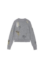 Sweater / JNBY Botanical Short Cropped Fit Wool Cardigan