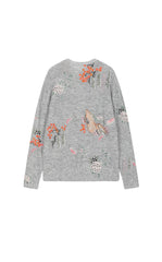 Sweater / JNBY Botanical Motif Mohair Blend Pullover