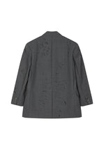 Blazer / JNBY Floral Laser Wool Blend Blazer