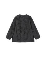Blazer / JNBY Oversized 3D Jacquard Collarless Blazer