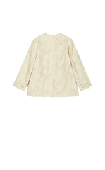 Blazer / JNBY Oversized 3D Jacquard Collarless Blazer