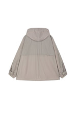 Coat / JNBY Contrast Mid-Length Nylon Trench Coat