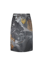 Skirt / JNBY Silk-Blend Printed Midi Skirt