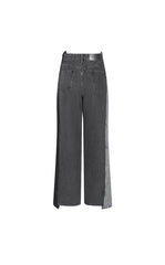 Pants / JNBY Contrast Panels Straight-Leg Jeans