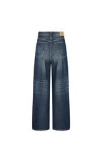 Pants / JNBY Wide-Leg Cuffed Full-Length Jeans