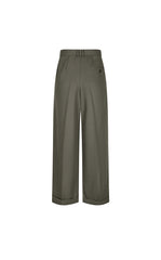 Pants / JNBY Wool Jacquard Cuffed Wide-Leg Pants