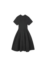 Dress / JNBY Lantern Hem Short Sleeve Midi Dress