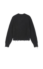 Sweater / JNBY Beaded Trim Cashmere-Wool Blend Cardigan