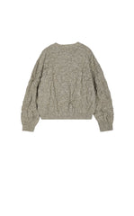 Sweater / JNBY Crinkled Wool-Silk Cardigan