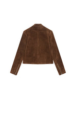 Coat / JNBY Cropped Suede Pigskin Jacket