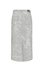 Skirt / JNBY A-Line Oriental Flocked Pattern Midi skirt