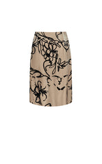 Skirt / JNBY A-Line Plant Flocked Midi Skirt