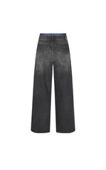 Pants / JNBY Straight-Leg Cuffed Denim Pants