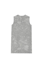 Dress / JNBY A-Line Flocked Denim Sleeveless Dress