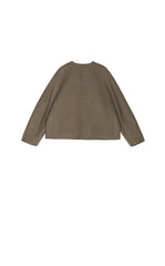 Coat / (ESG)JNBY Collarless Wool Blend Coat