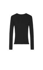 T-Shirt / JNBY Merino Ribbed Long Sleeve Tee