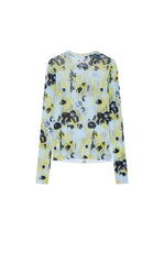 T-Shirt / JNBY Floral Print Fitted Long Sleeve Tee