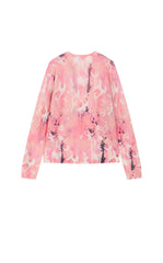 Sweater / JNBY T-Shape Floral Print Mohair Blend Pullover