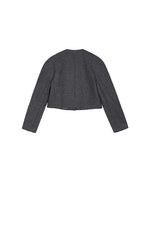 Coat / JNBY Rounded Shoulder Cropped Double-Face Coat