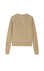 Sweater / JNBY Silk-Cotton Blend Floral Fringe Cardigan