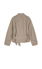 Jacket / JNBY Cropped Belted Raglan Jacket