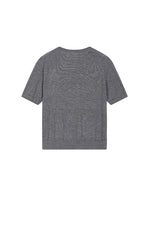 Sweater / JNBY Lyocell Wool Cropped Short Slevees Sweater