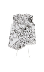 Top / JNBY Printed Cotton Sleeveless Structured Top