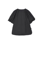 Top / JNBY Stretch Cotton Poplin V-Neck Shirt