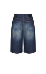 Pants / JNBY Washed Cropped Wide-Leg Denim Pants