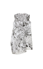Dress / JNBY Hand-Drawn Floral Cotton Sleeveless Dress