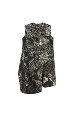 Dress / JNBY Hand-Drawn Floral Cotton Sleeveless Dress
