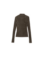 T-Shirt / JNBY Slim-Fit Velvet Long-Sleeve T-Shirt