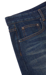 Pants / JNBY Washed Cropped Wide-Leg Denim Pants