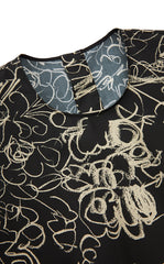 Dress / JNBY Hand-Drawn Floral Cotton Sleeveless Dress