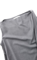 Dress / JNBY Wool Silk Draped Sleeveless Dress