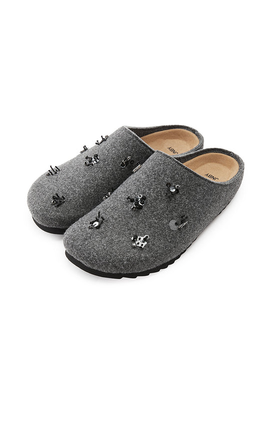 Shoes / JNBY Wool Felt Slip-Ons Shoes