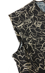 Dress / JNBY Hand-Drawn Floral Cotton Sleeveless Dress