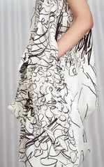 Dress / JNBY Hand-Drawn Floral Cotton Sleeveless Dress