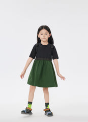 Dresses / jnby by JNBY Crewneck Jersey Patchwork Short Sleeve Dress