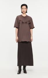 T-shirt /JNBY Drawstring Aluminum Wire Cotton T-shirt